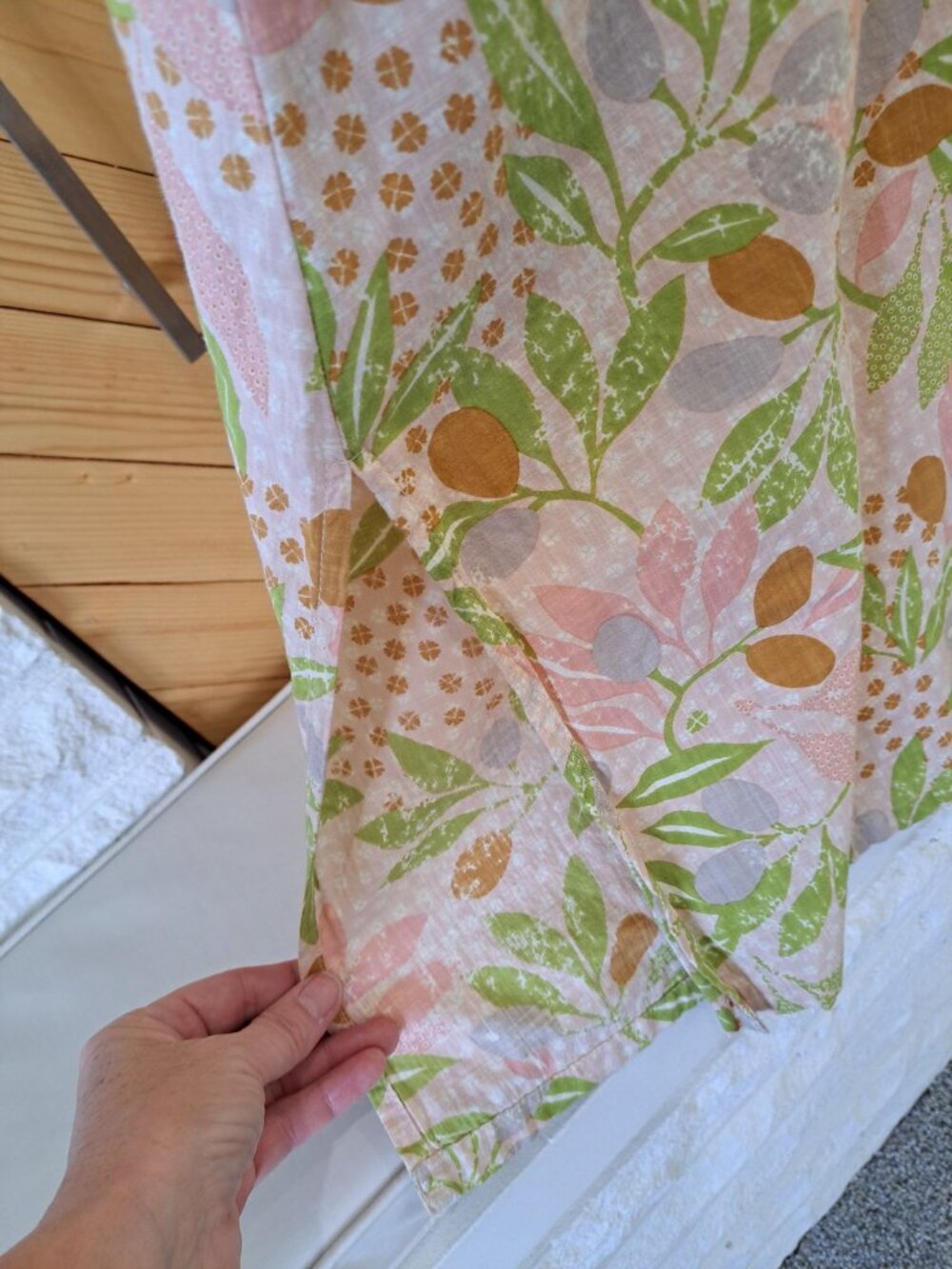 Gudrun Sjödén Multicolor Floral Print Organic Cotton Dress Side Pockets Size M - Picture 5 of 11